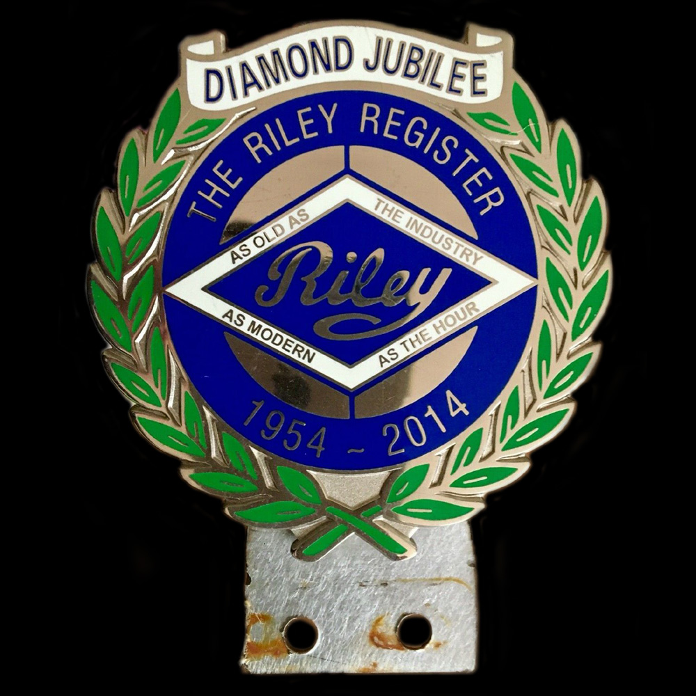 Riley Register car badge